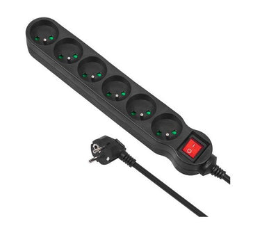 Power Strip Power MCE188 6 Sockets 2300W 5M Black — image 1