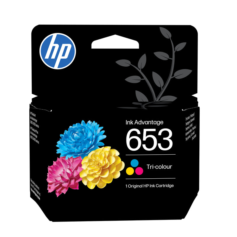 HP 653 Black Genuine Ink Advantage Cartridge