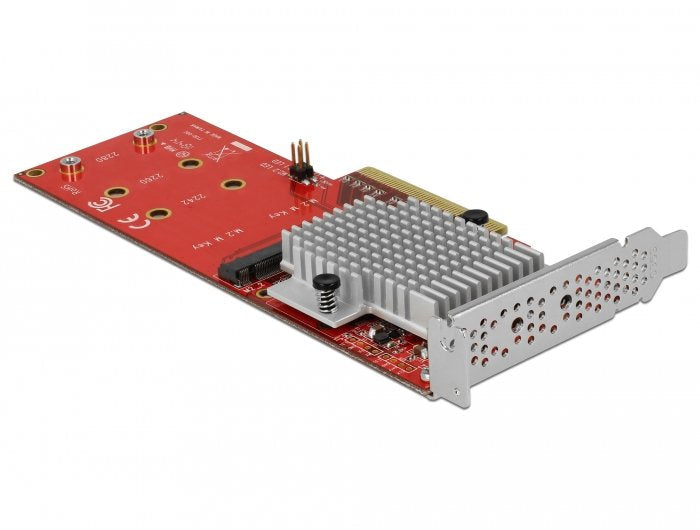 Pci Express X8 Card a 2 X Intern NVMe M.2 Key M - Low Profile Formfaktor
