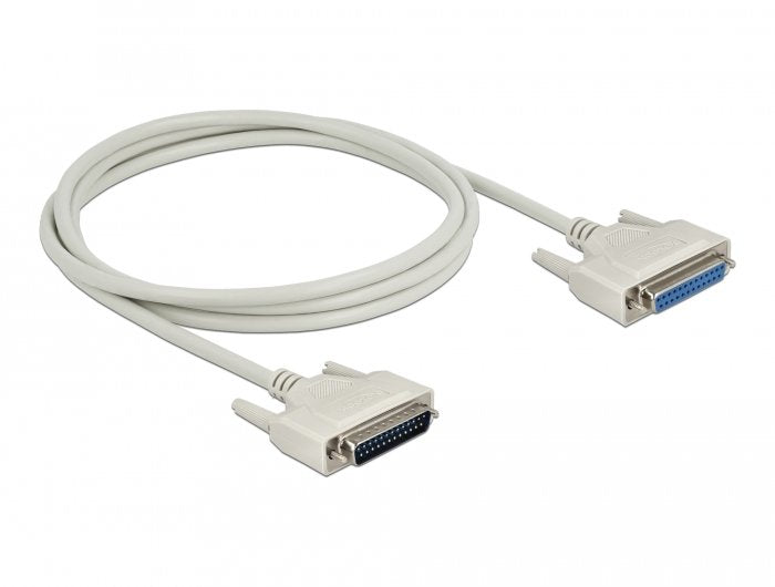 Delock Serielles Cable D-sub 25 Connector Male a Female 2M