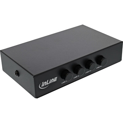 Inline Switch USB 2.0, Dispositivo USB-A 4 Computadoras — image 1