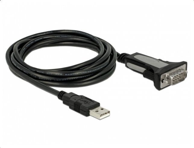 Delock 65962 Adapter USB Cable 2.0A RS-232 Black