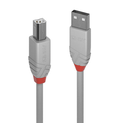 Lindy USB 2.0 Cable Typ a/B Anthra Line M/M 2M — image 1