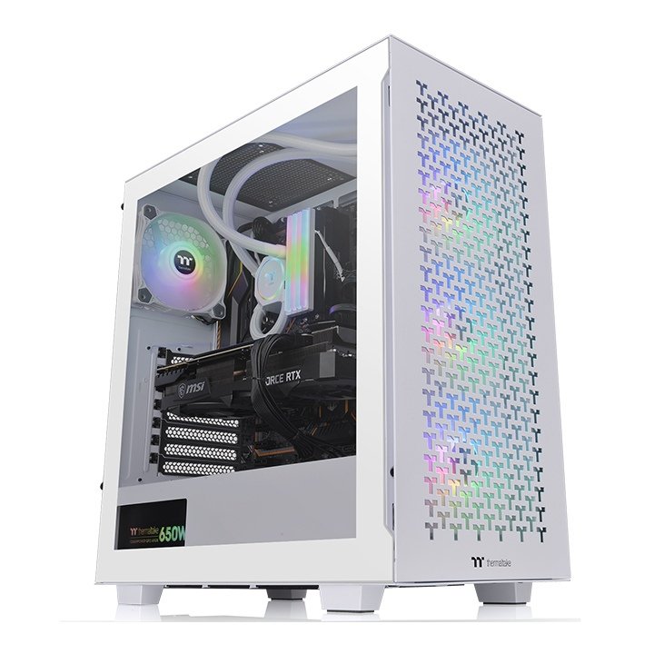 Thermaltake Tower ATX V350 Tg ARGB Air Snow