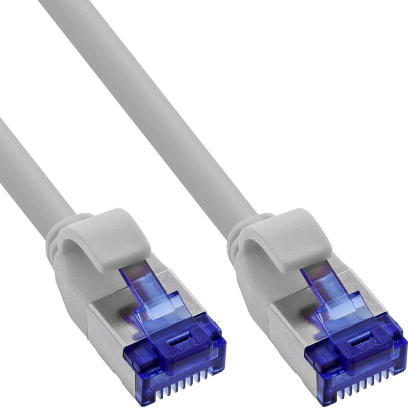 Inline® Network Cable Slim, CAT.6A, S/FTP, Tpe (lszh) Flexible, PoE, Grey 7.5M