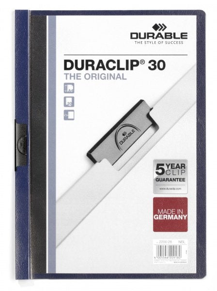 Durable Folder With Clip Duraclip Din A4 Nachtblau — image 1