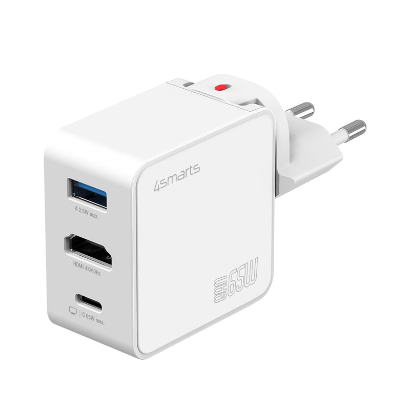 4SMARTS 541711 Charger Dispositivo Mobile Phone Universal White Power Alterna Charging Fast Indoor