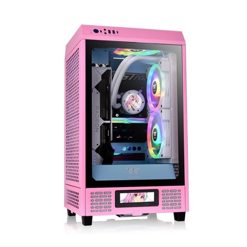 Thermaltake PC Case The Tower 200 Bubble Pink Mini-itx 2x USB 3.0 Without Power Supply Pink
