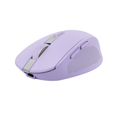 Trust Wireless Mouse Bluetooth Ozaa Compact Wireless Battery Rechargeable Up To 3200 DPI Purple — image 1