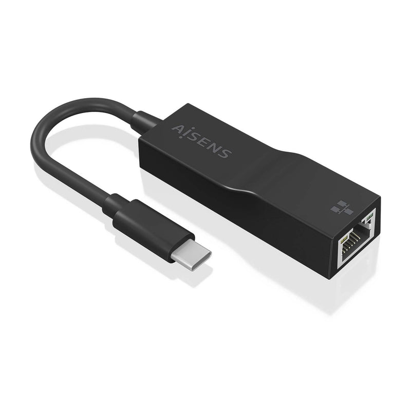 Aisens Converter USB 3.1 GEN1 USB-C a Ethernet Gigabit 10/100/1000Mbps - 11CM - Black