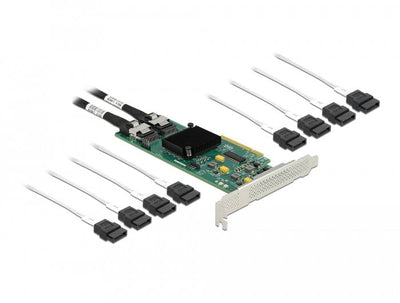 Delock Card SATA Pci Express X8 8 Ports With Cable Connection — image 1