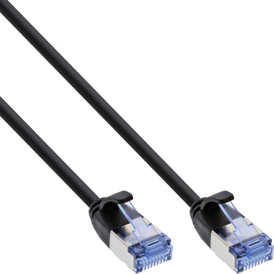 Inline Network Cable Slim Round U/FTP CAT.6A Black 0.5M — image 1
