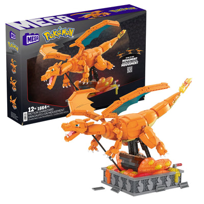 Mattel Figure Mega Construx Motion Pokemon Motion Charizard 1664 Pcs — image 1
