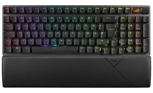 ASUS Keyboard German Rog Strix Scope Ii 96 Wireless USB + RF Wireless + Bluetooth Qwertz Black — image 1