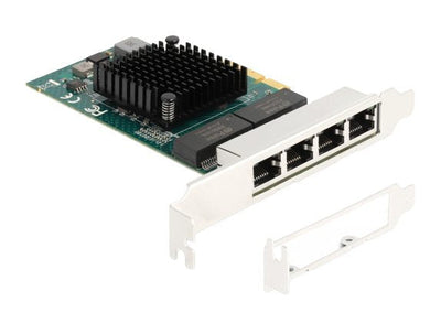 Delock 88208 Network Card Express X4 a 4 X RJ45 Gigabit LAN — image 1