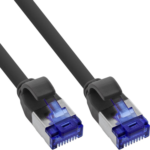 Inline® Network Cable Slim, CAT.6A, S/FTP, Tpe (lszh) Flexible, PoE, Black, 5M — image 1