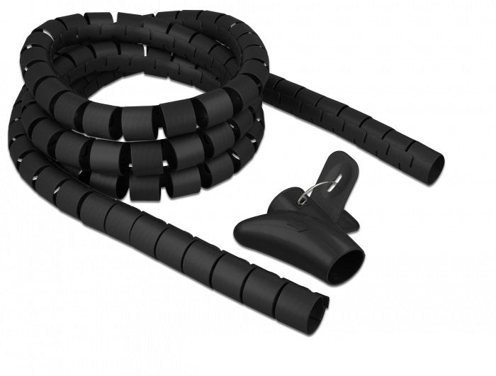 Delock Hose Espiral With Tool Extracción 2,50M X 30MM Black