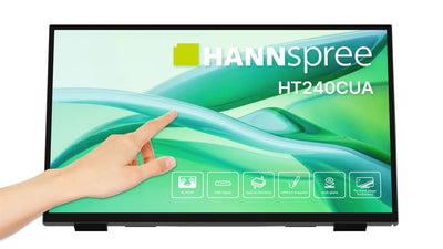 Hannspree Monitor HT240CUA 23.8 1920 X 1080 Pixels Full HD LED Screen Touchscreen Black — image 1