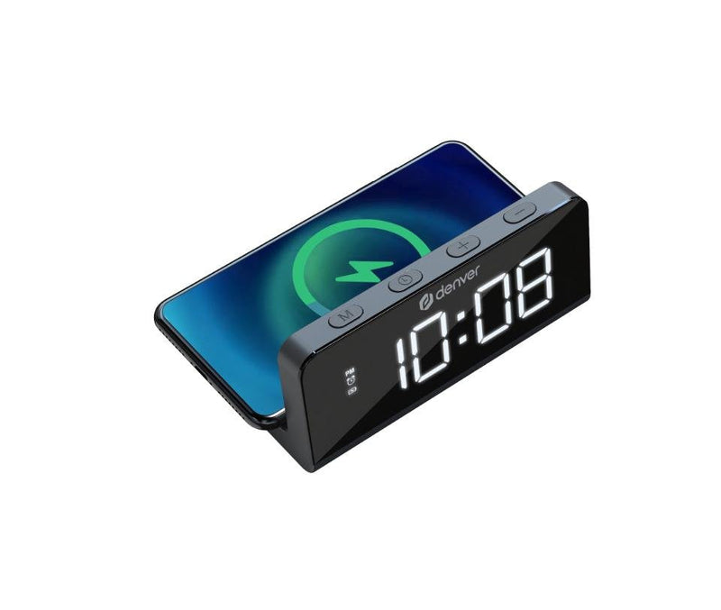 Denver Watch Despertador With Charging Wireless Smartphones