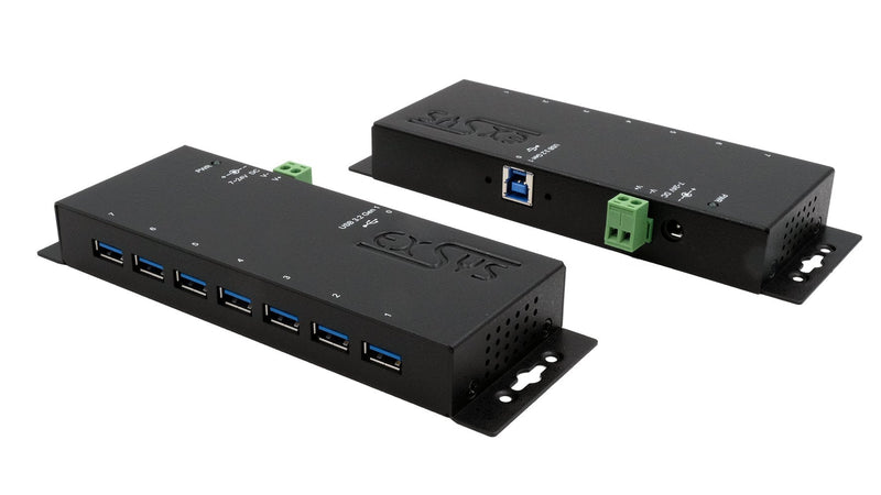 Exsys EX-1188HMS-3 Hub Interfaz USB 3.2 Gen 1 (3.1 Gen 1) Type-b 5000 Mbit/S Black