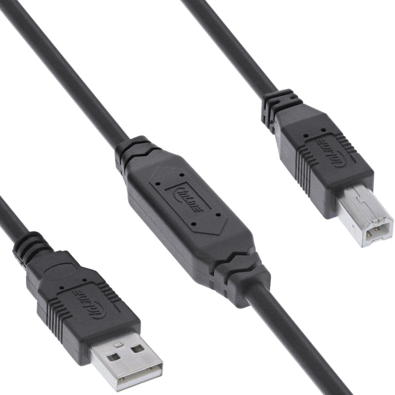 Inline® USB 2.0 Active Cable USB-A Male a Usb-b Male, 12.5M