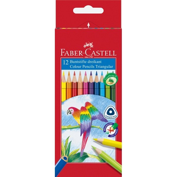 Faber-castell Pencil Colour Triangular, Set Of 12 116512