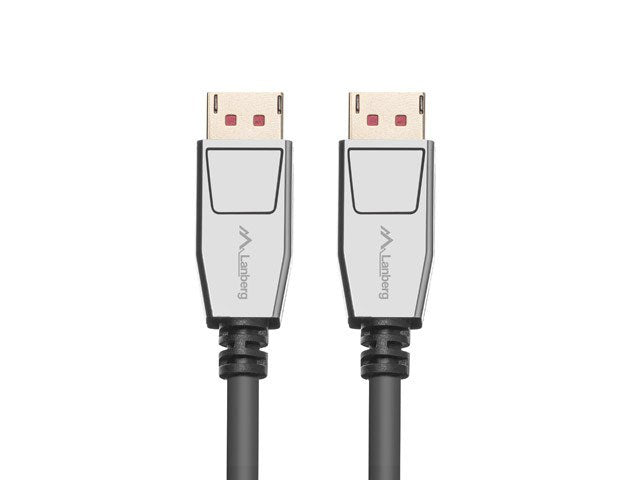 Lanberg CA-DPDP-20CU-0018-BK Cable DisplayPort 20 Pin V1.4 1.8M 8K