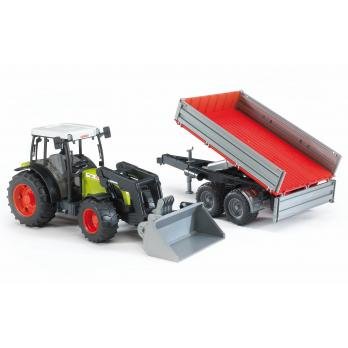 Bruder Model Vehículo Claas Nectis 267 F With Charger Front And Remolque Wall Side 2112 — image 1