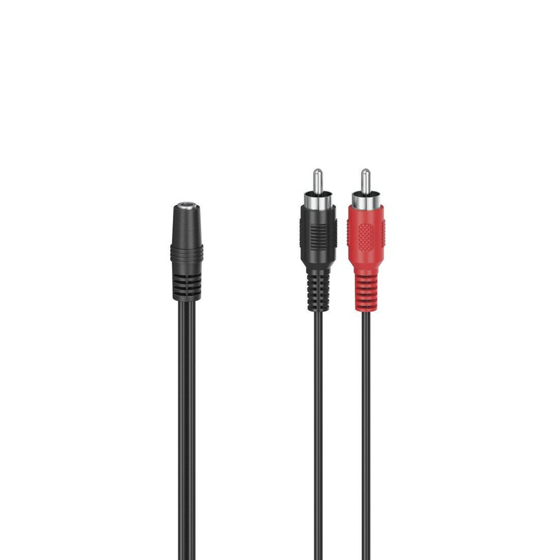 Hama Adapter Jack a Rca 00205186 Jack 3.5MM 2X Rca 10CM Black