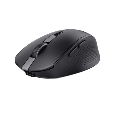 Trust Wireless Mouse Bluetooth Ozaa Compact Wireless Battery Rechargeable Up To 3200 DPI Black — image 1
