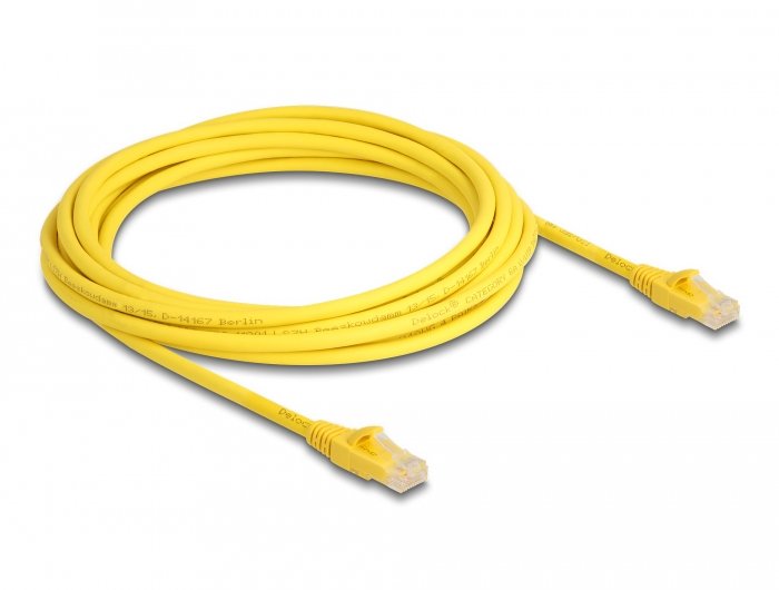 Delock Cable 80104 Network Yellow 5M CAT.6A U/UTP (UTP)