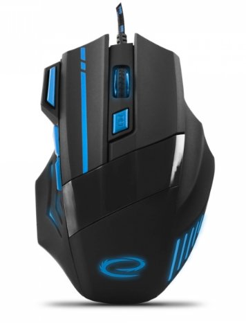 Esperanza Mouse EGM201B MX201 Wolf Cableado 7D Gaming Optical Mouse USB - Blue