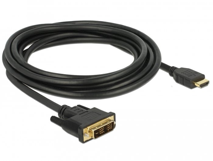 Delock 85585 HDMI Cable - DVI-d 3M Black
