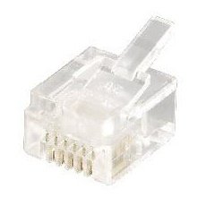 Equip Teléfono-conector Male RJ12/6P6C Without Apantallar 100UDS Transp.