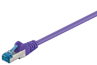 Goobay 1M CAT.6A Network Cable, S FTP (pimf), Violet — image 1