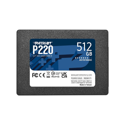 Patriot Drive SSD 512GB 2,5 P220 SATA3 550/500 P220S512G25 — image 1
