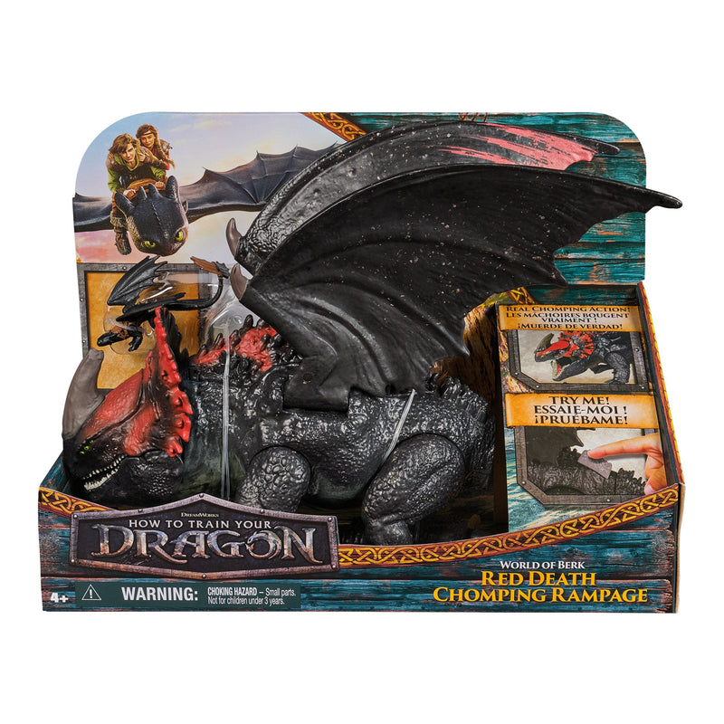 Spin Master Cómo Entrenar a Tu Dragón: Figure Dragón Red Muerte And Minifigura Toy Without Teeth 6072650