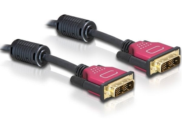 Delock Cable DVI 24 + 1 Male DVI 24 + 1 Male 3M Red Premium