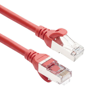 Red 15 Meters Tpe S FTP CAT.6A Ultra-flex Patch Cable Snagless With RJ45 Connectors — image 1