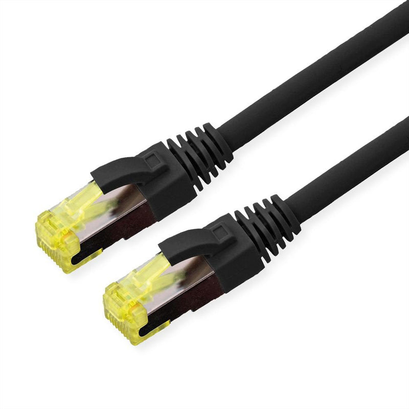 Roline Exterior Network Cable CAT.6A (class Ea) S FTP (pimf), Hilo Trenzado, Lsoh, Negro 10M