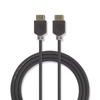 Nedis High Speed HDMI ™ Cable With Ethernet Hdmi™ Connector Male 4K@60HZ Arc 18Gbps 10.0M Round Pvc Antracita  — image 1