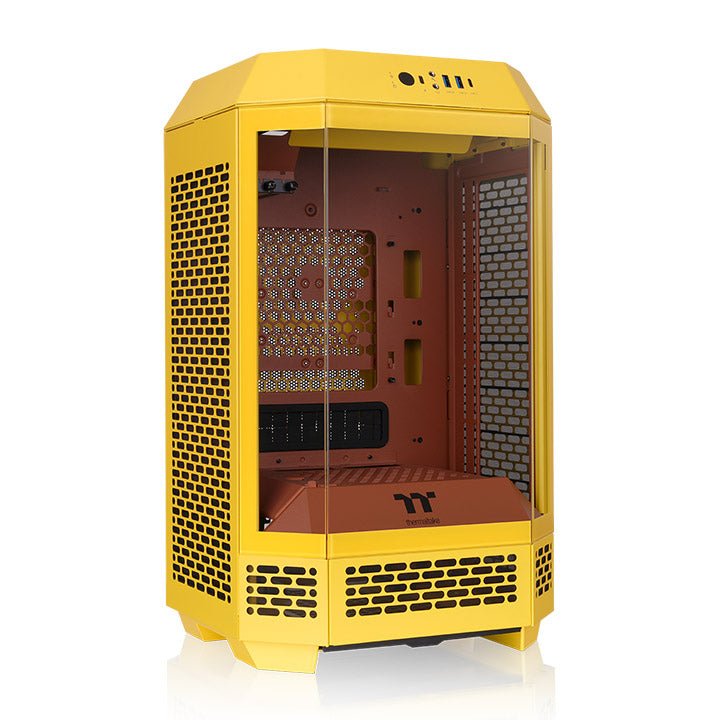 Thermaltake PC Case The Tower 250, Yellow Glass Tempered CA-1Z9-00SMWN-00