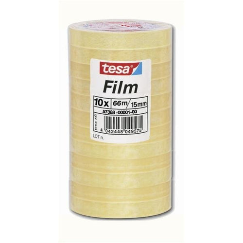 Tesa 57388-00001-00 Tape Adhesiva 66M Transparent 10 Pieces — image 1