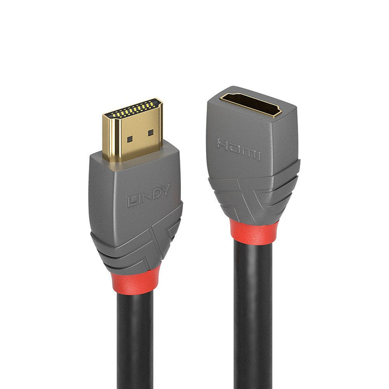 Lindy HDMI 2.0 Cable Extensión 0.50M, Line Anthra