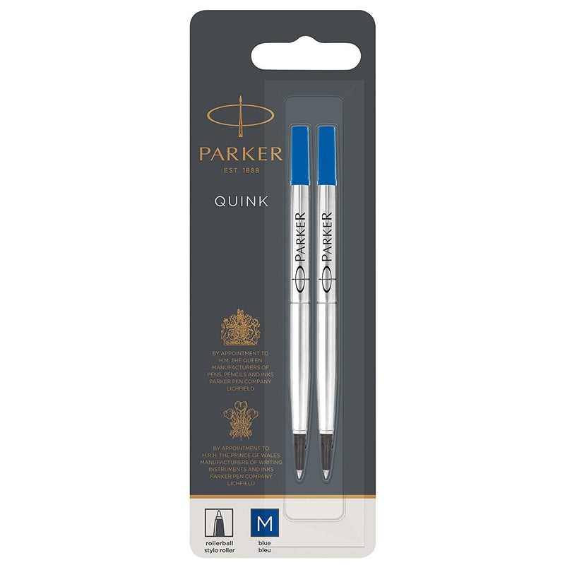 Parker 1950327 Replacement For Pen Blue Medio 2 Pieces