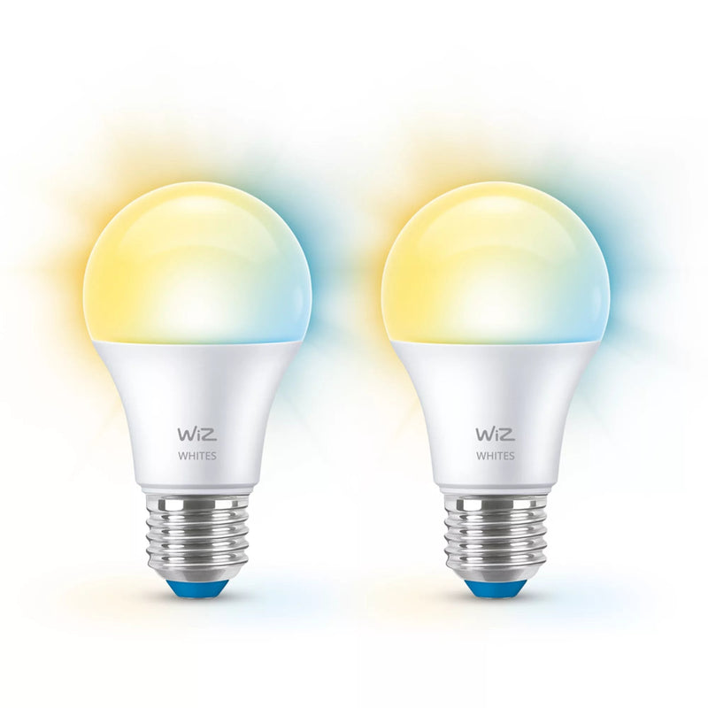 Wiz Whites Bulb LED Forma: A60 Escarchado Finish E27 8W (equivalente 60W) Clase F White Adjustable 2700-6500 K