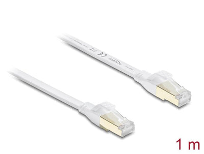 Delock RJ45 Flachband Network Cable CAT.8.1 U FTP 40Gbps, 1M — image 1