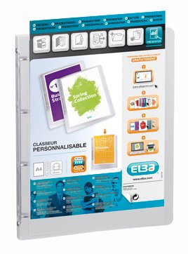 Elba Polyvision Folder Cartón A4 White