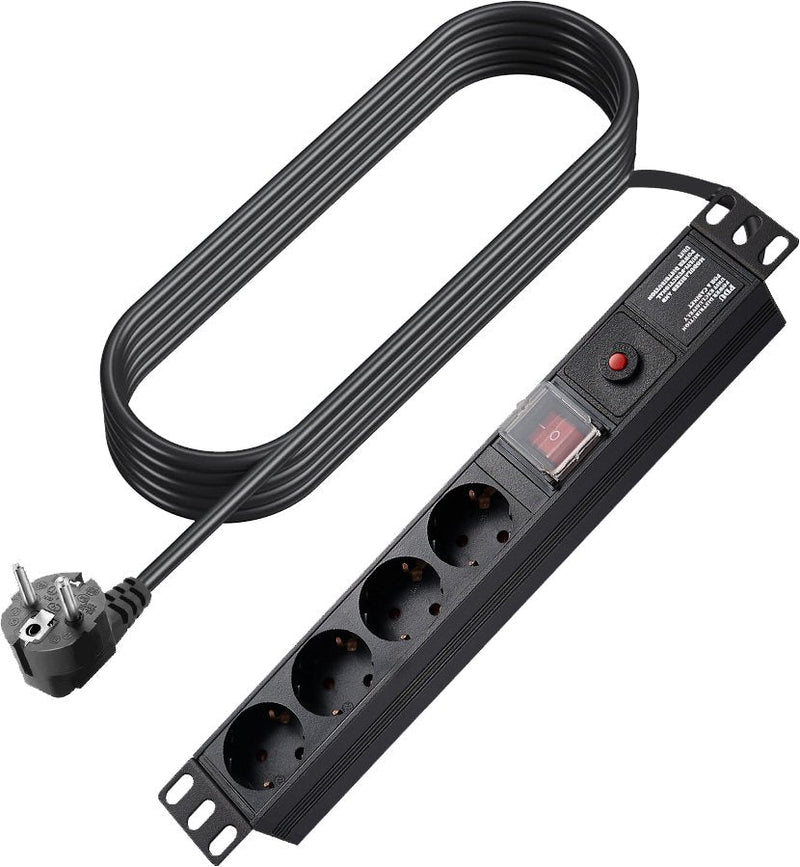 Vision TC-PSTRP4EU Base Múltiple 1,8M 4 Salidas AC Indoor Black
