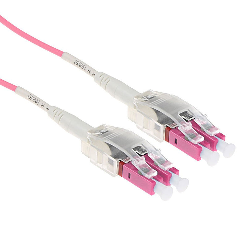 2 Meter Multimode 50 125 OM4 Polarity Twist Fiber Cable With Lc Connectors